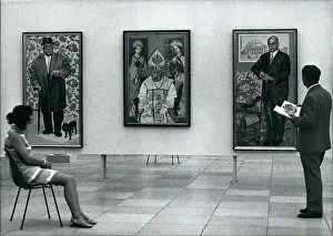 Altogether: Three paintings at an exhibition in Munich