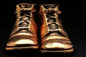 Booties: A Pair of Bronzed