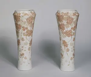 Holders: Pair of china flowerpot holders