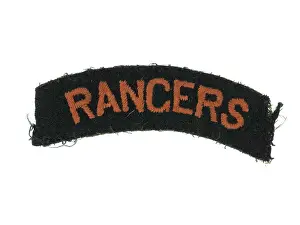 The National Army Museum: One of a pair of embroidered shoulder titles