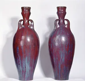 Jour: Pair of monumental vases