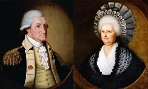 Lcgr1906: This pair of portraits of George and Martha