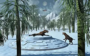 Wreckage: A pair of Sabre-Tooth Tigers encountering UFO's