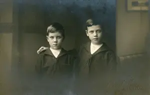 Penetrating: A pair of rather stern-faced brothers