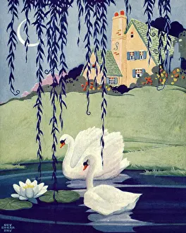 Sliver: Pair of Swans