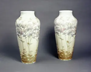 Caryatid: Pair of vases from Mennecy