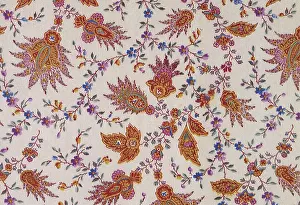 Paisley: Paisley floral pattern on off-white background