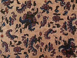 Motifs: Paisley Flowers on Tan