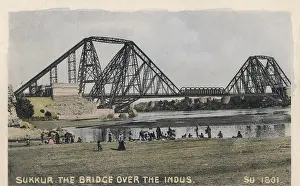 Indus: Pakistan - Sukkur - The Bridge over the Indus