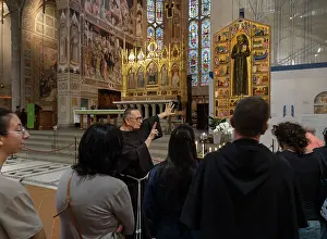 Corsini: Pala Bardi talk, Santa Croce, Florence, Tuscany, Italy