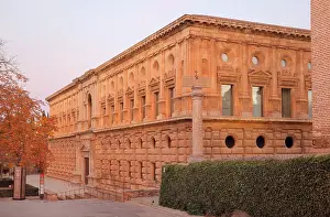 Machuca: Palace of Charles V, Alhambra, Granada, Andalusia, Spain