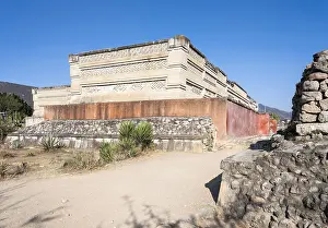 Frieze: Palace of the Columns, Columns Group, Mitla, Oaxaca, Mexico