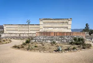 Frieze: Palace of the Columns, Columns Group, Mitla, Oaxaca, Mexico