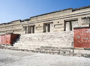 Frieze: Palace of the Columns, Columns Group, Mitla, Oaxaca, Mexico