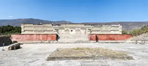 Frieze: Palace of the Columns, Columns Group, Mitla, Oaxaca, Mexico