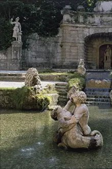 Waterspouts: Palace garden of Hellbrunn