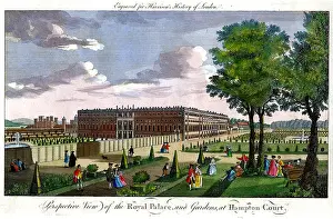 Antiquarian Images: Palace and Gardens Hampton Court