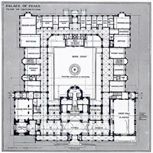 May24: Palace of Peace, The Hague - plans