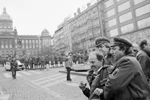 Protester: Palach week - protest - demonstration - police