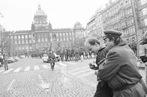 Protester: Palach week - protest - demonstration - police