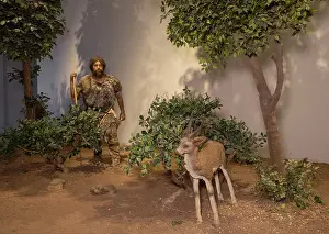 Museums: Palaeolithic reconstruction, Sanliurfa Museum, Urfa, Turkey