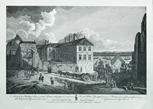 Jefferys: Palais Episcopal, engraving, Quebec City, Quebec, Canada