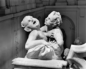 Liechtenstein: Palais Liechtenstein. Stonefigure; designed by Giovanni