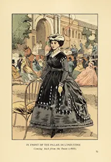 Esthetics: In front of the Palais de l'Industrie, Paris, 1866