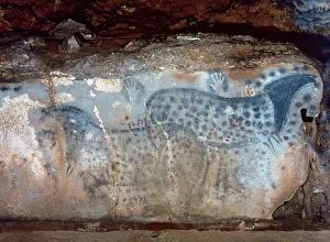 Dots: Paleolithic. France. Cabrerets. Pech Merle cave. The dotted