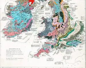 Paleontological: Paleontological Map of British Isles
