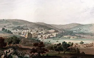 Townscapes: Palestine, Nazareth, chromolithograph, circa
