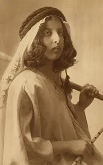 A Palestinian Shepherdess in the Holy Land