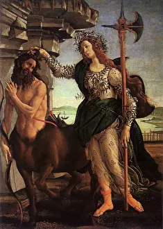 Botticelli: Pallas and the Centaur, by Botticelli