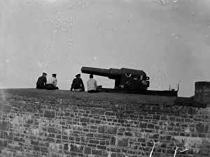 Haven: Palliser cannon, Stack Rock, Milford Haven, West Wales