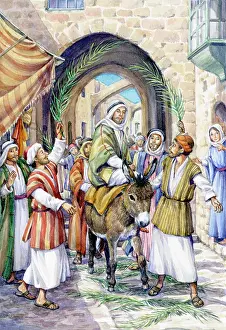 Strewn: Palm Sunday, Christ's entry into Jerusalem