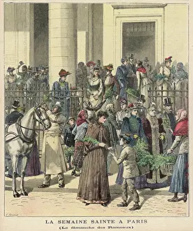Churchgoers: PALM SUNDAY, PARIS