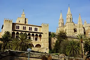 1309: Palma, Mallorca - Cathedral Sa Seu, Almudaina Palace
