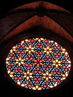 Mallorcan: Palma, Mallorca, Spain, - Rosette Window