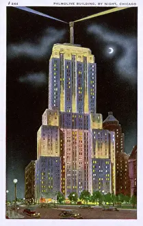 Palmolive: The Palmolive Building by night, Chicago