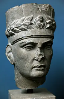 Bays: A Palmyrene priest. C. 190-210 A.C. Limestone. Carlsberg Gly