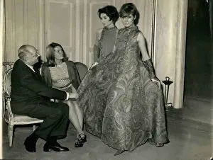 Heim: Pamela Werner, model, and Jacques Heim, couturier