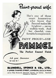 Houseproud: Pammel paint advertisement, 1950s