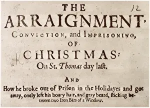 Pamphlet about Christmas under the Puritans