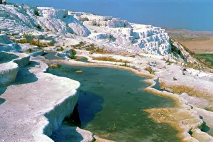 Aegean: Pamukkale, meaning cotton castle in Turkish