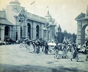 Cyanotype: Pan-American Exposition. A parade of African ?
