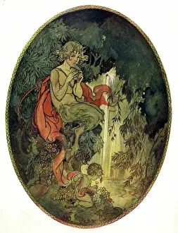 Satyr: Pan playing his Pipes