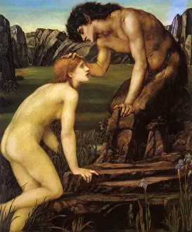 Fails: Pan and Psyche, by Burne-Jones