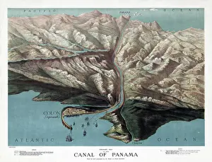 Muret: Panama Canal, Relief, 1881