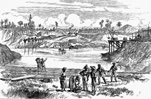Refreshment: Panama Canal: Scene during the de Lesseps attempt