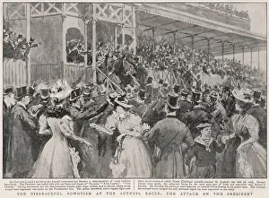 Auteuil: Panama Scandal, crowd at Auteuil Races